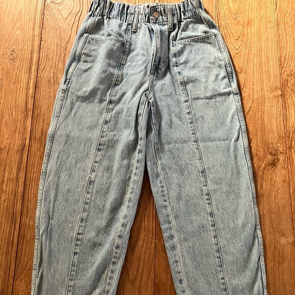GUC Madewell Pull-On Balloon Jeans: Paperbag Edition, Sz XS - Picture 4 of 5